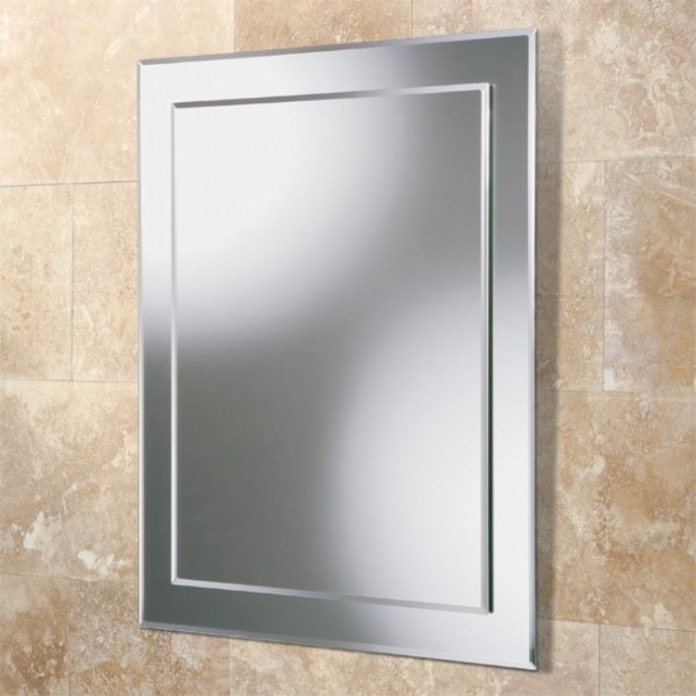 Close up product image of the HIB Olivia Rectangular Layered Bathroom Mirror